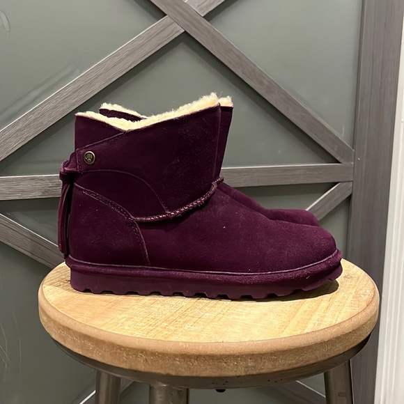 BearPaw Shoes - BearPaw Natalia short boots suede wool blend lined